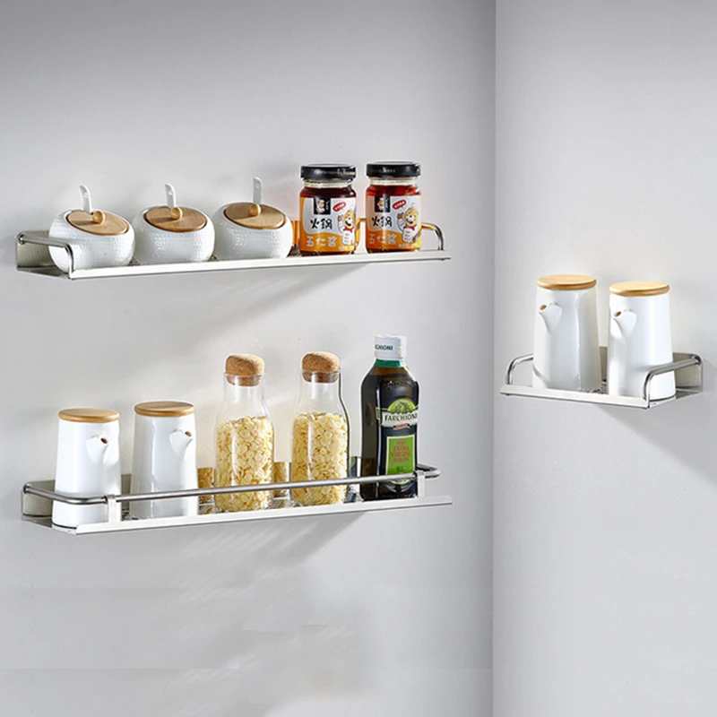 厨房置物架免打孔壁挂式油盐酱醋调味料厨具挂架收纳架子挂件神器