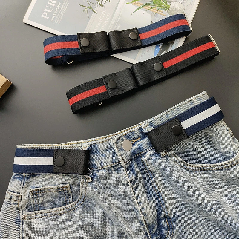 简约隐形皮带男潮ins年轻人百搭牛仔裤收腰神器裤腰带懒人腰带女