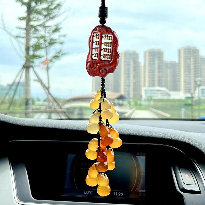 幼赞贝贝汽车挂件饰品女车内高档大气算盘吊坠后视镜上车载挂饰男