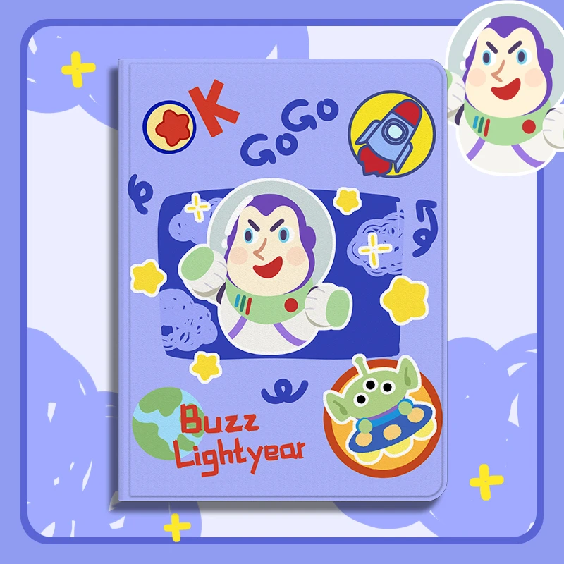 【书本式巴斯格子】新款平板保护套带笔槽ipad硅胶气囊防摔mini5