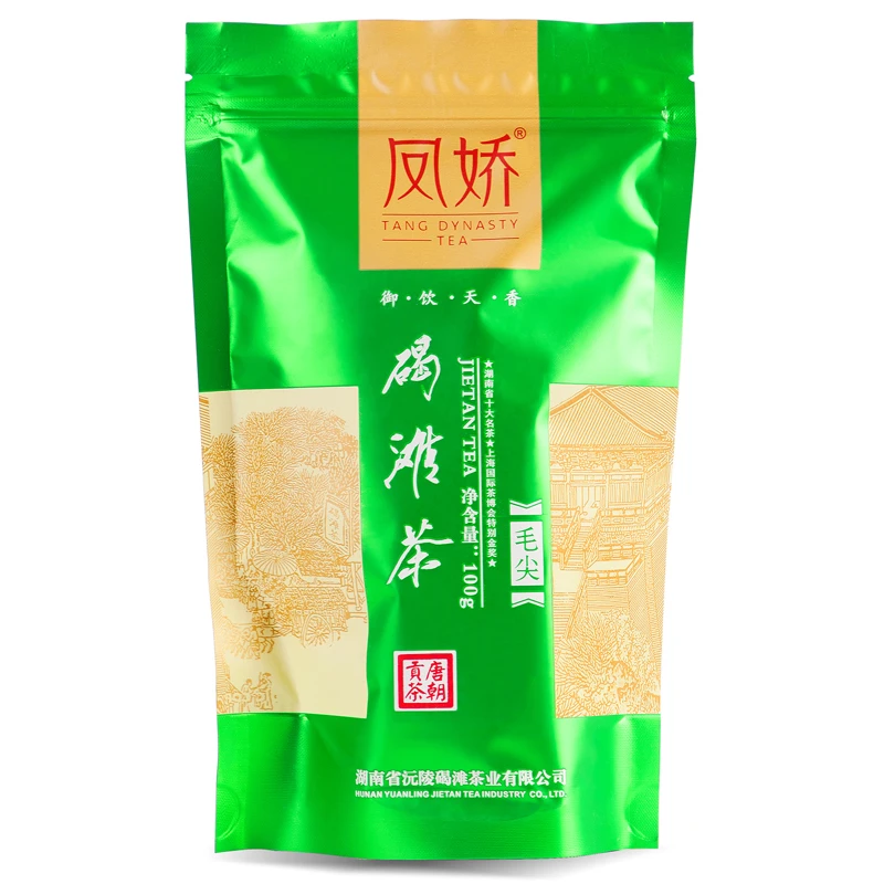 凤娇2025绿茶沅陵碣滩茶 办公毛尖 100g袋装 栗香味