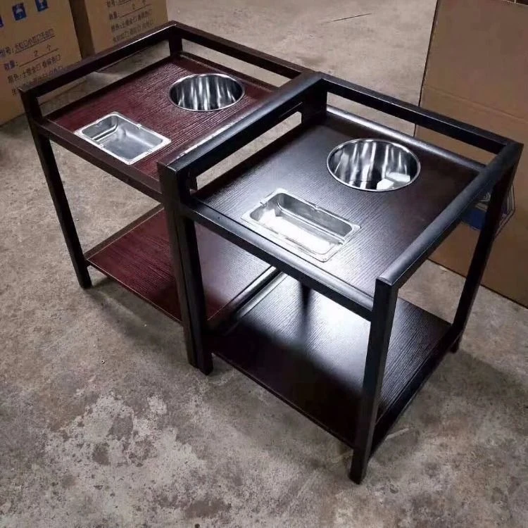 麻将机茶几棋牌室茶水架钢木茶几