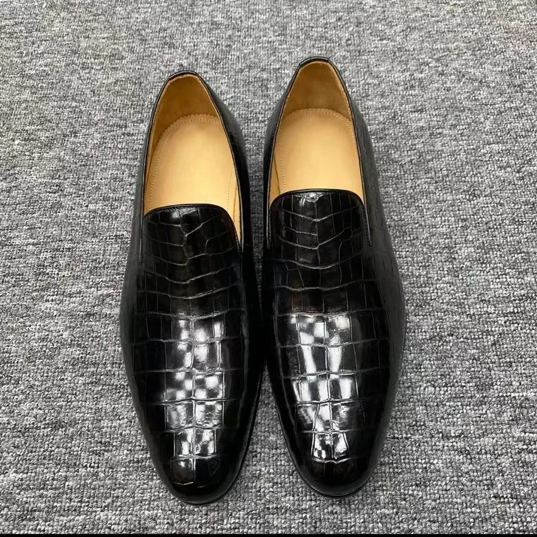 单鞋时尚皮鞋牛津鞋编织男士固特异休闲鞋正装男鞋