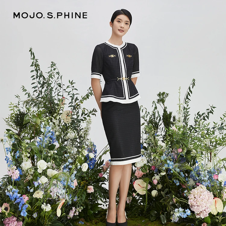 MOJO.SPHINE上衣-MJDB01WJK705B11针织小香风时尚套装气质女装