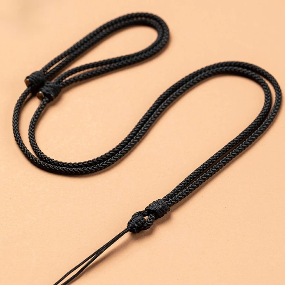 非金属布艺项链 手工编织金刚结吊坠绳玉佩玉坠可调节挂件项链绳