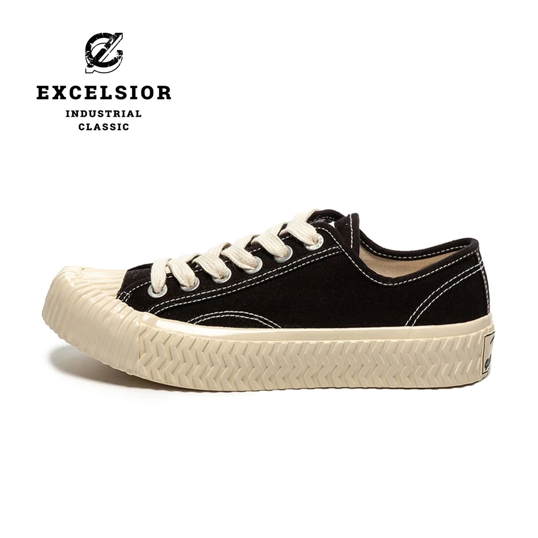 【皓然专属】EXCELSIOR韩国饼干鞋官方正品低帮潮流百搭帆布鞋男