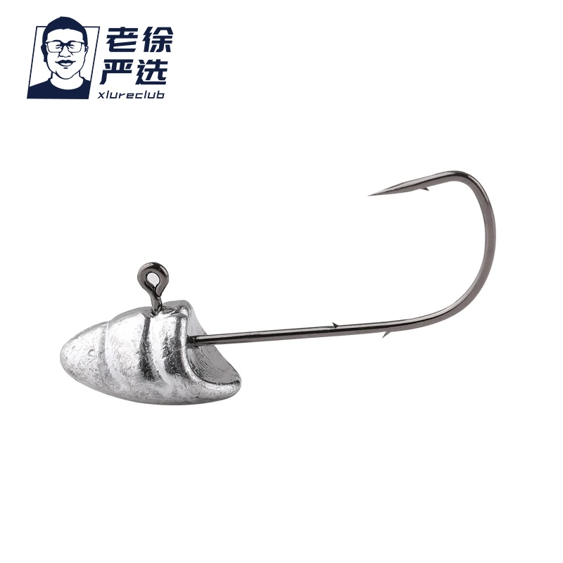 路亚新势力SHIELDHEADJIG田螺款耐用根钓铅头钩BKK钩条尖头设计
