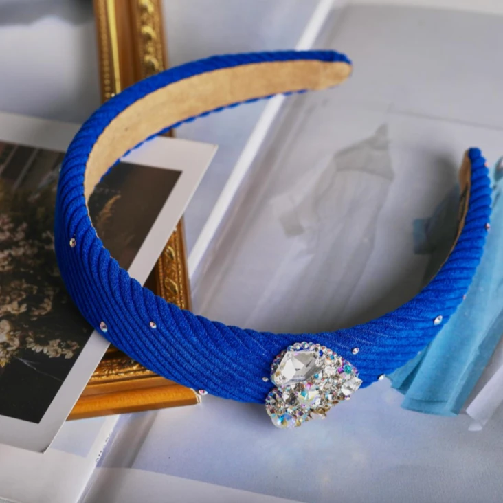 澳之冠【蓝莓味日记头箍】复古高级气质发箍