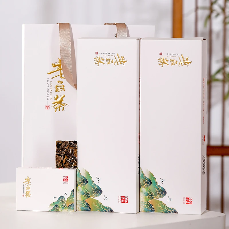 【买一送一共2条装】福鼎白茶小方片寿眉老白茶200g