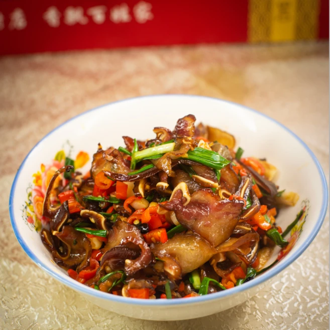 黄三爷精选腊猪耳朵125g农家散养猪柴火古法烟熏腊猪耳湘菜下饭菜