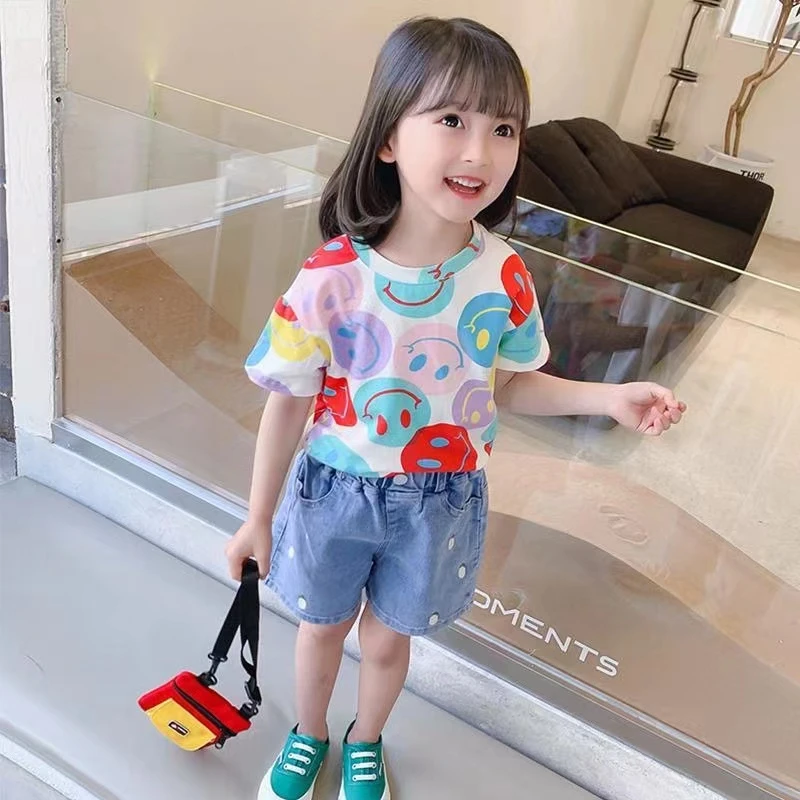 Dany.rabbit女童纯棉短袖2023新女宝宝夏季打底衫小女孩半袖上衣