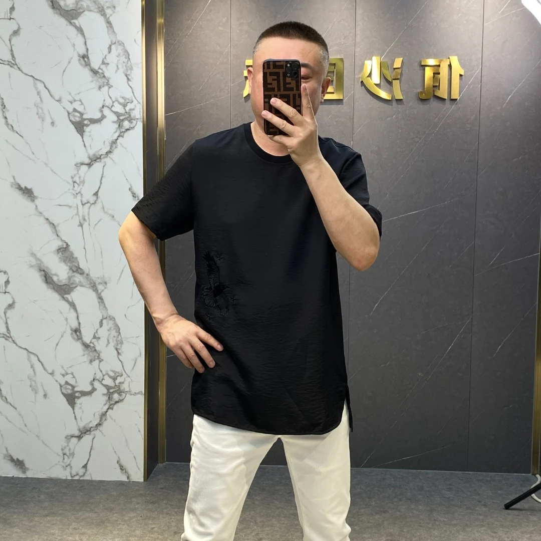 【8007】佤沙服饰初夏时尚潮牌日系刺绣圆领半袖T恤