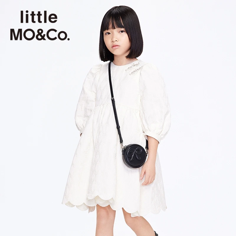 littlemoco童装春秋季女童公主裙长袖连衣裙新年礼裙#KBB1DRS003