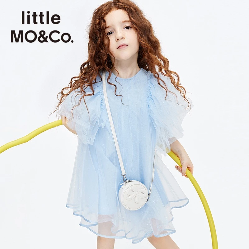 little moco童装夏装新款女童无袖网纱连衣裙公主裙#KBB2DRS051