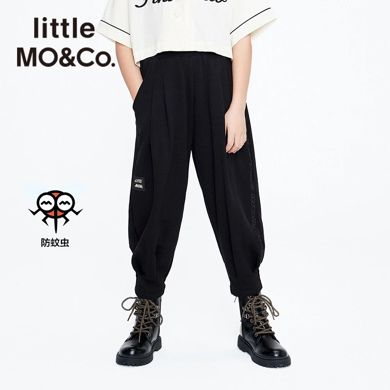 little moco童装春夏女童防蚊裤舒适长款休闲裤子潮#KBB2PAT004