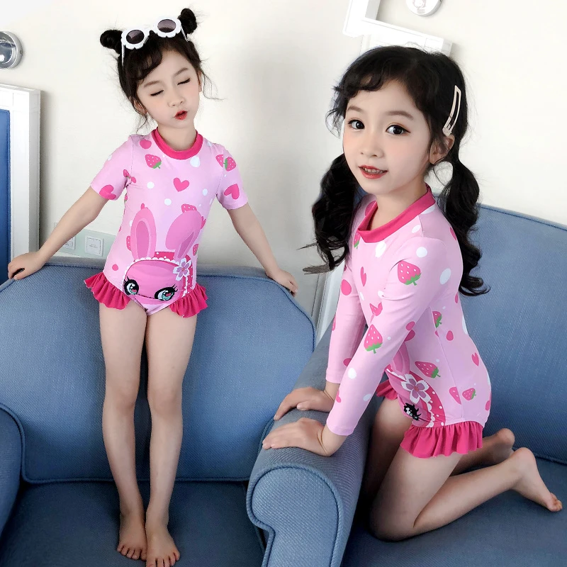 佑游39106儿童泳衣连体女童2023新款宝宝公主可爱中小孩泳衣游泳