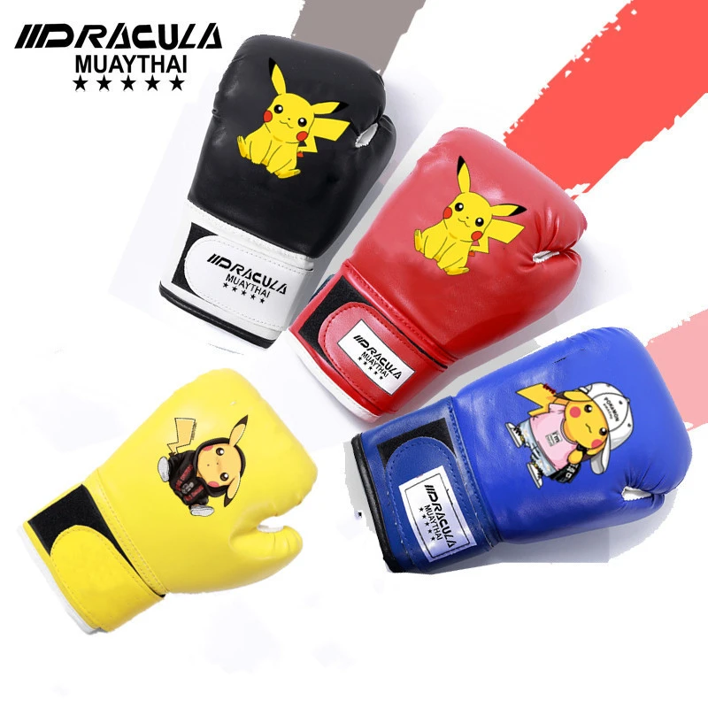 儿童拳套卡通皮卡丘男孩女孩散打搏击3-13岁泰拳打沙袋专业拳套