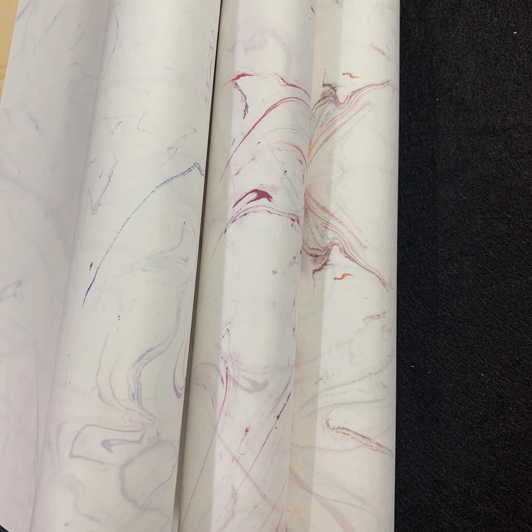 禧·墨流复古笺半生半熟宣纸书法创作作品宣纸彩色工厂