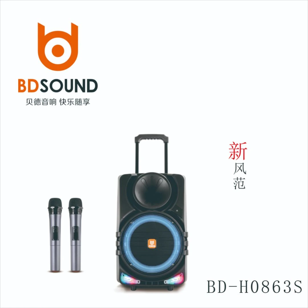 贝德风范系列唱歌户外演出活动拉杆音箱K歌音响话筒广场舞便携式
