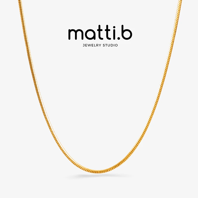 铜合金项链 欧美时尚百搭简约高级感气质小众ins新款蛇骨链女1645