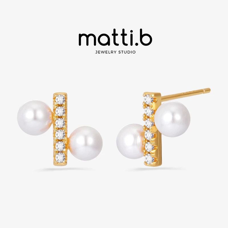 铜合金仿珍珠耳饰 百分比造型锆石轻奢小众简约时尚银针耳钉女650