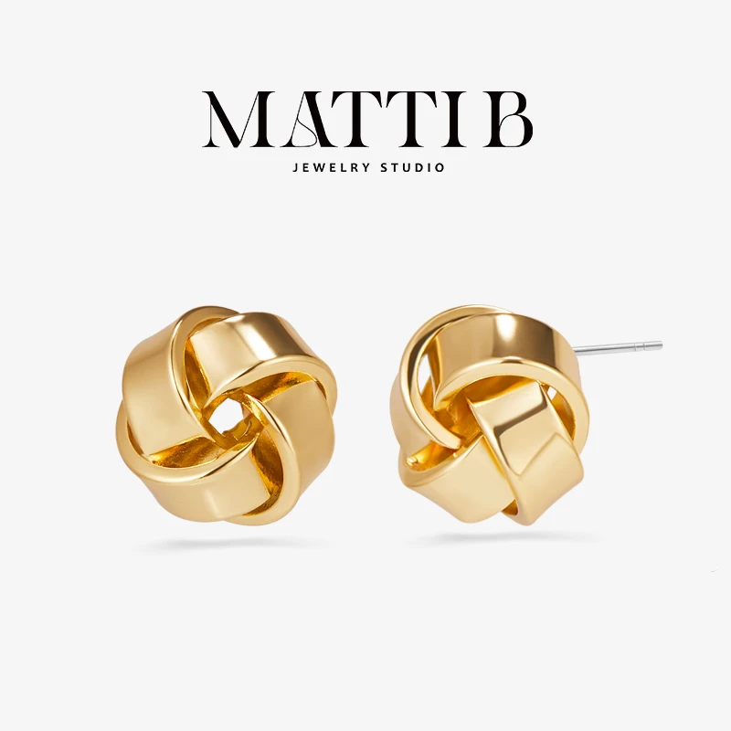 铜合金耳饰 小众设计气质高级感新爆款小巧小圆球轻奢耳钉女1774