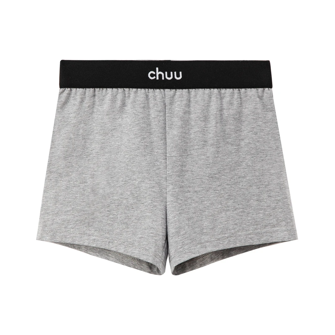 CHUU撞色防走光打底裤女士修身外穿短裤子舒适透气弹力CHT0302J