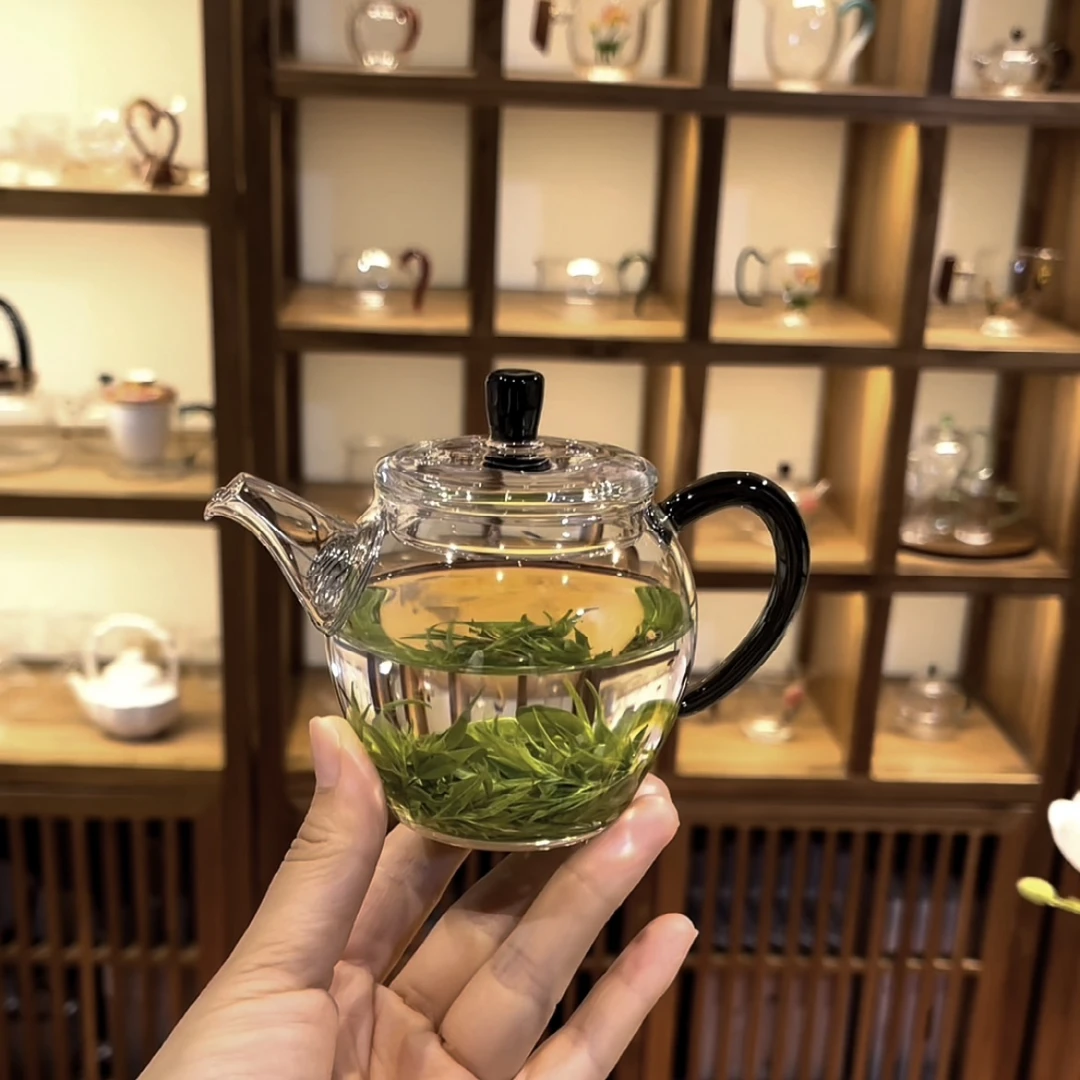 深灰色云香迷你小壶套装耐高温高硼硅玻璃功夫茶具套装泡茶壶