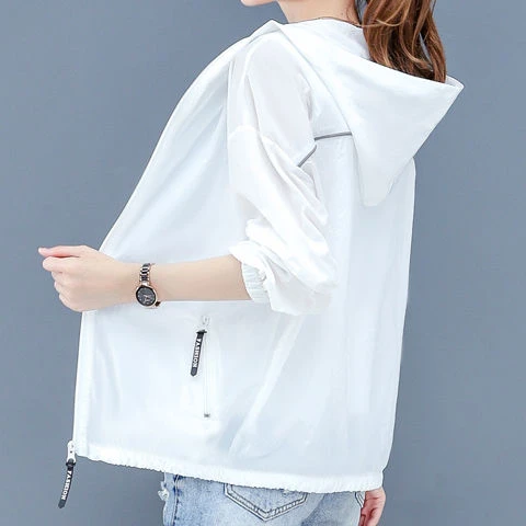 防晒衣女 防紫外线短款2025夏季新款薄款ins外套女宽松透气防晒服