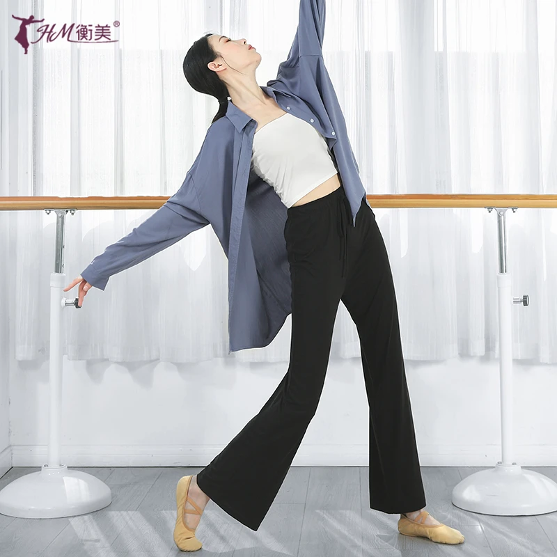 现代舞衬衣女成人练功服宽松高级感古典中国民族舞蹈服装形体艺考