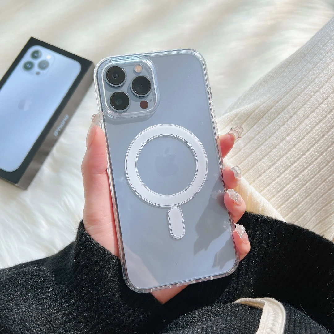 JUSY【苹果系列】透明无线充Mafsate磁吸手机壳iphone13/13pro/12