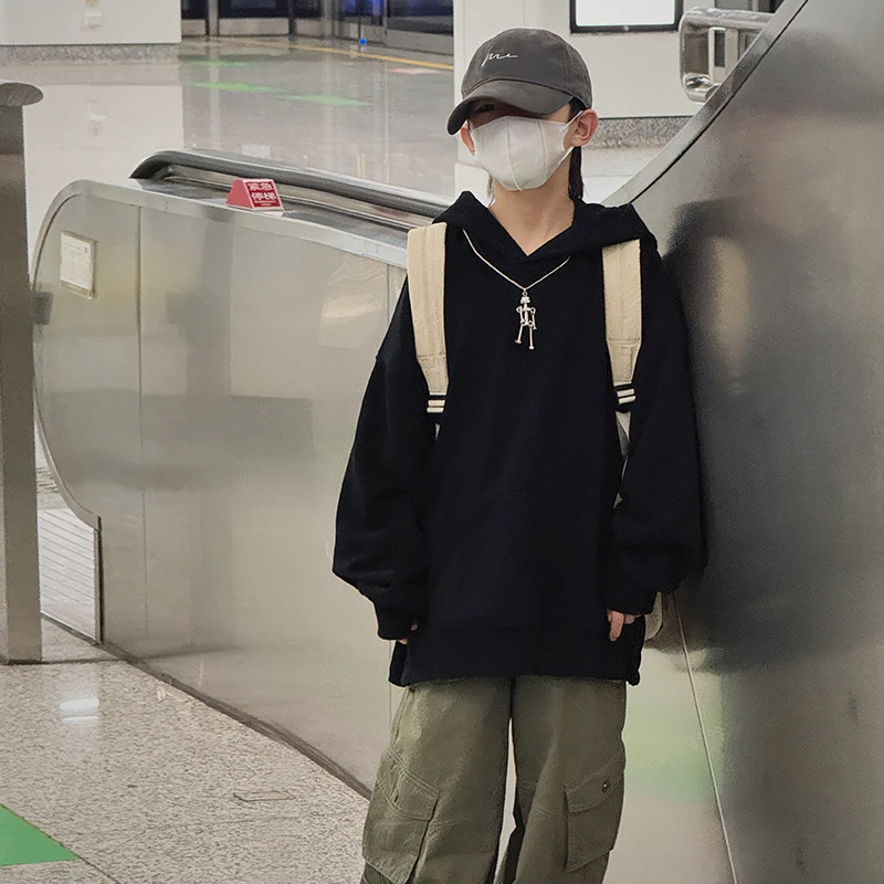 男童卫衣春秋款2024新款儿童秋装韩版连帽上衣洋气时髦男孩潮童装
