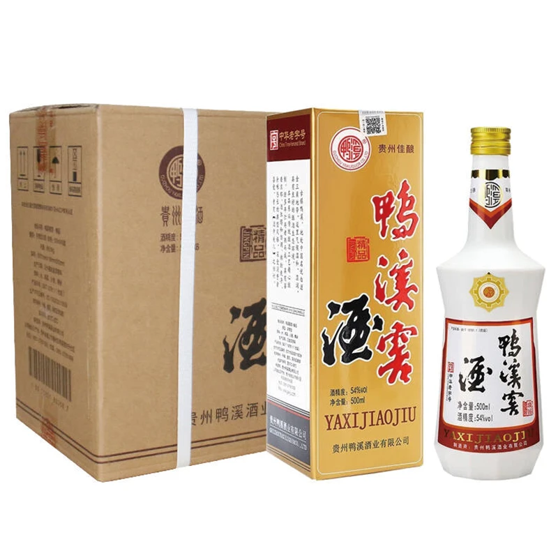 鸭溪窖 精品浓香型白酒 贵州口粮酒礼盒整箱装54度500ml*6