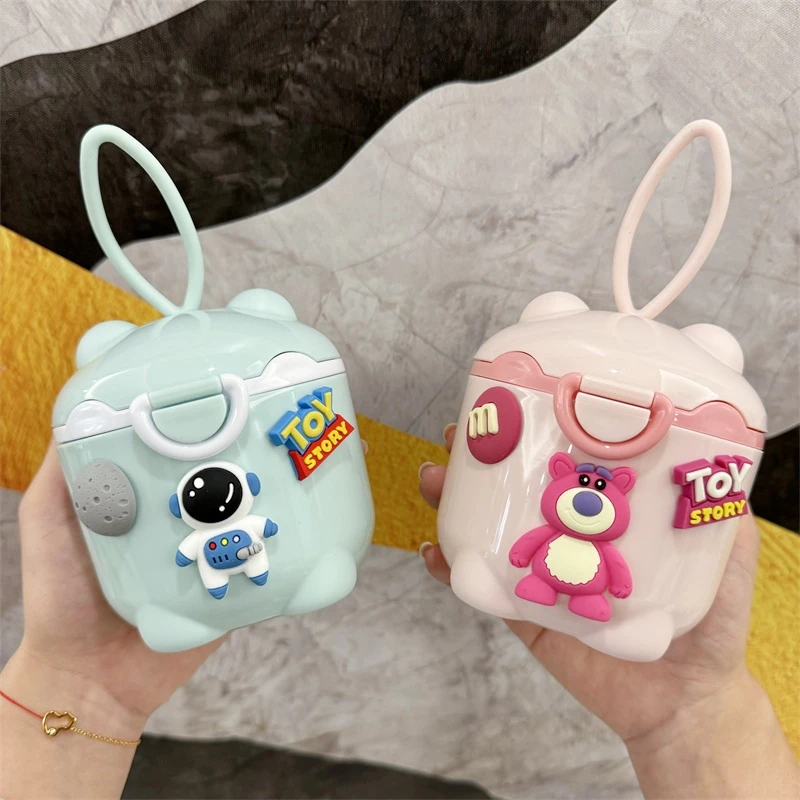 卡通婴儿奶粉盒便携式外出可爱宝宝辅食米粉分装盒密封防潮储存罐