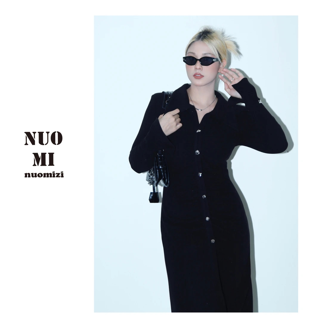 ZOZZOZ糯米子【小妈裙3.0】女装气质修身高腰秋冬长袖显瘦连衣裙