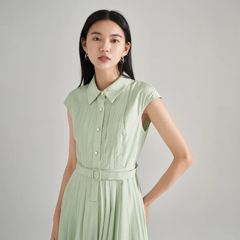 【商场同款】茵曼夏季女连衣裙气质新款休闲收腰时尚甜美优雅通勤