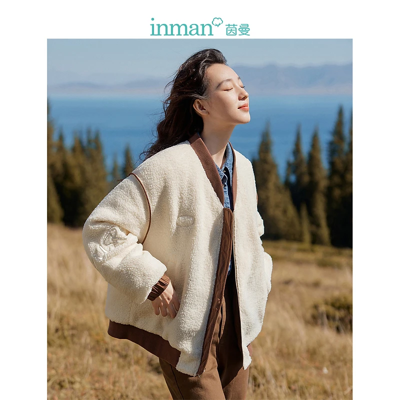 【热力感】茵曼冬季女羽绒服短款新款外套鸭绒保暖棒球显瘦爆款休闲