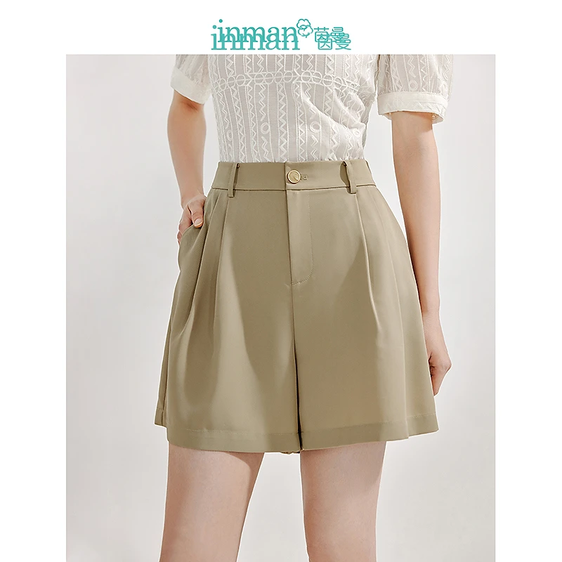 【度假穿搭】茵曼夏季女休闲裤裤子阔腿直筒宽松高腰新款女装百搭