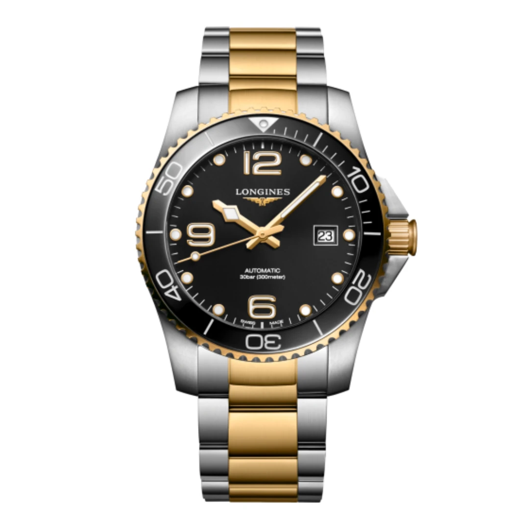 99新 Longines/浪琴 康卡斯/陶瓷黑金盘/41mm/781/全新未使用