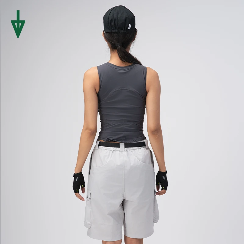 NEZA「宫006」户外休闲多口袋宽松工装裤夏新款防泼溅抗皱中裤