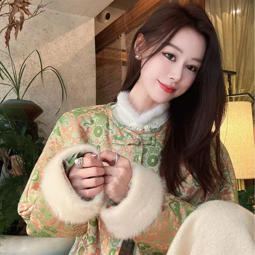 XIANGGE.【瑞兽纳福】新中式国风复古时尚新款女装外套妍HF-4238