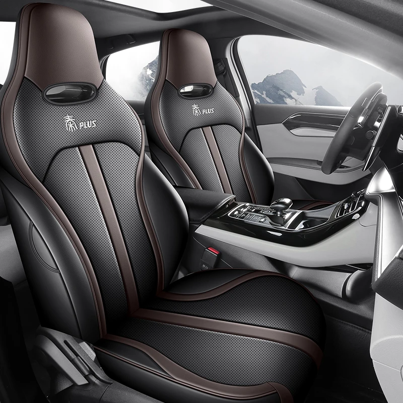 比亚迪秦plus专用座套四季通用皮革全包围汽车坐垫套佳吉来