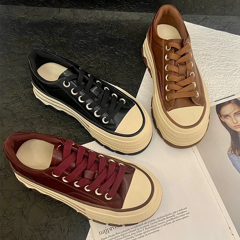 【小喜专属】2143-62女鞋2024秋季炸街增高小白鞋运动板鞋潮