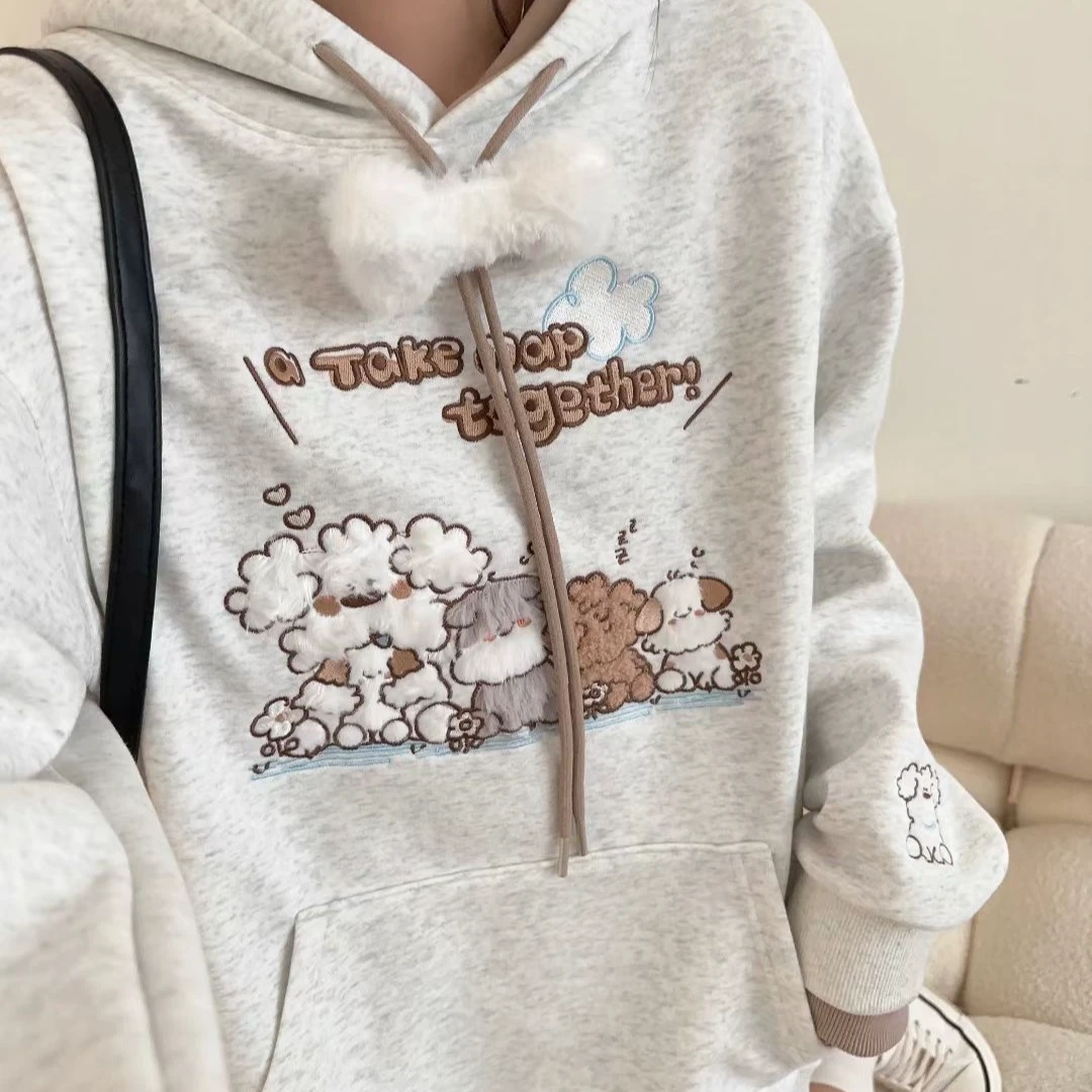 蕊蕊专属【300-399】春款韩版女装卫衣上衣休闲时尚宽松可爱卡通214