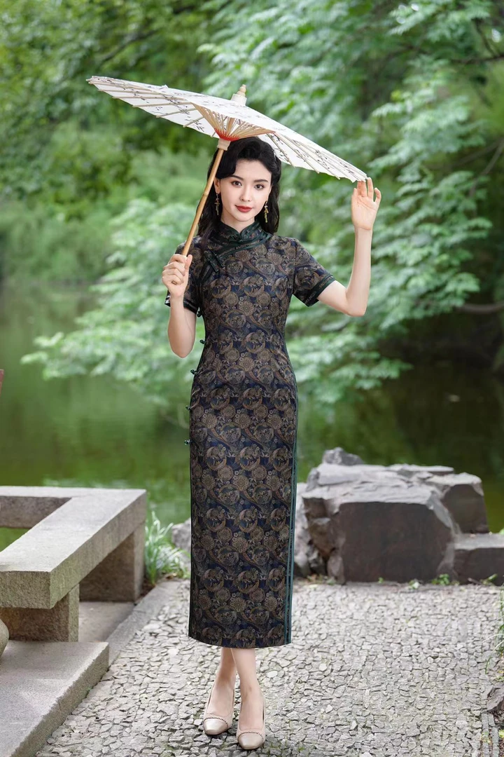 【凤凰于飞】2024夏季新款复古百搭优雅大方日常旗袍