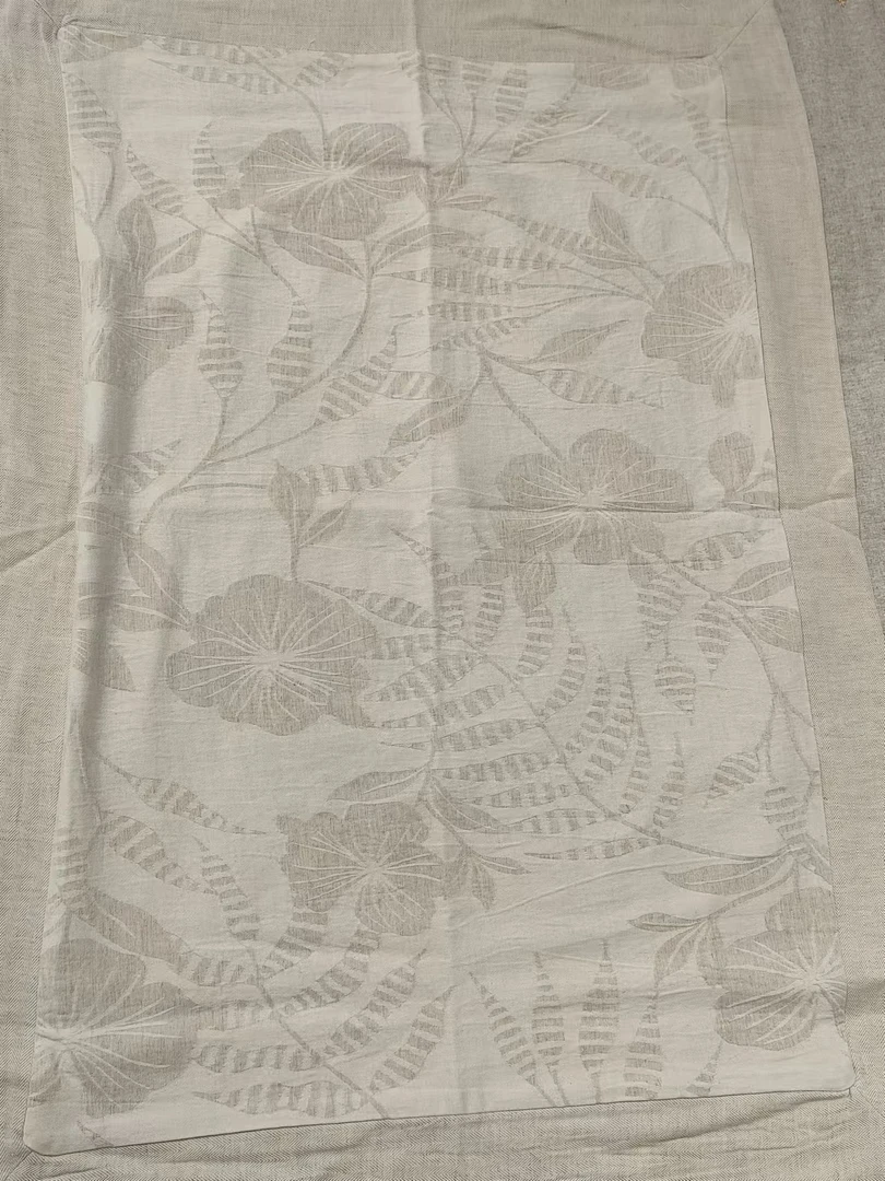 【棉麻-枕套】棉麻色织大提花枕套-gc