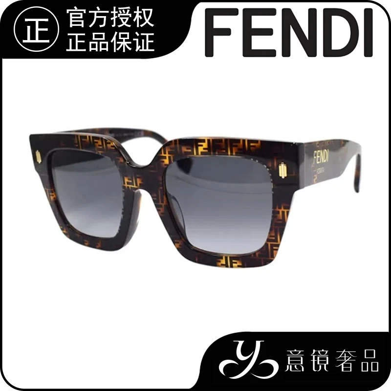 FENDI/芬迪经典大框时尚潮流个性太阳镜墨镜FE40101F 55B