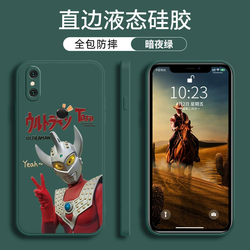小米MIX3手机壳硅胶直边时尚潮流文字全包镜头简约奥特曼泰罗软壳