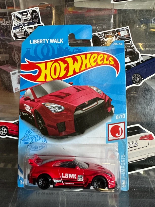 风火轮模型火辣小车GTR LBWKr35 红色均为壳裂 壳裂