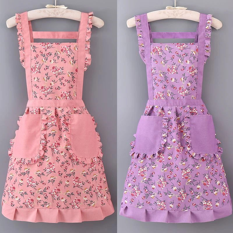 围裙女款爆款2024新年款帆布家用厨房做饭防油防污耐磨上班洋气